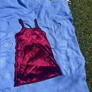 Velvet Red Dress